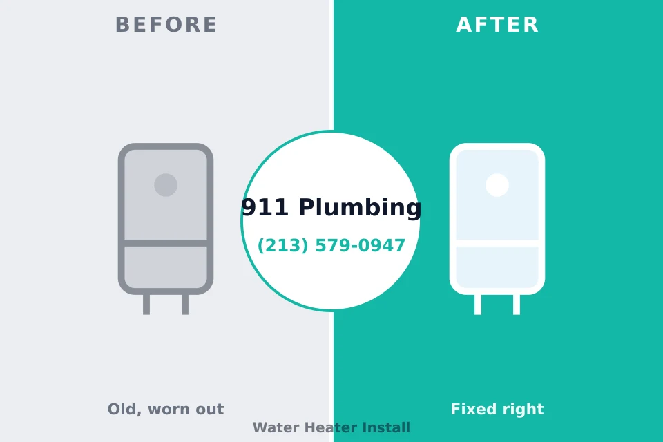 Before and after: plumbing company Dunlap, IN